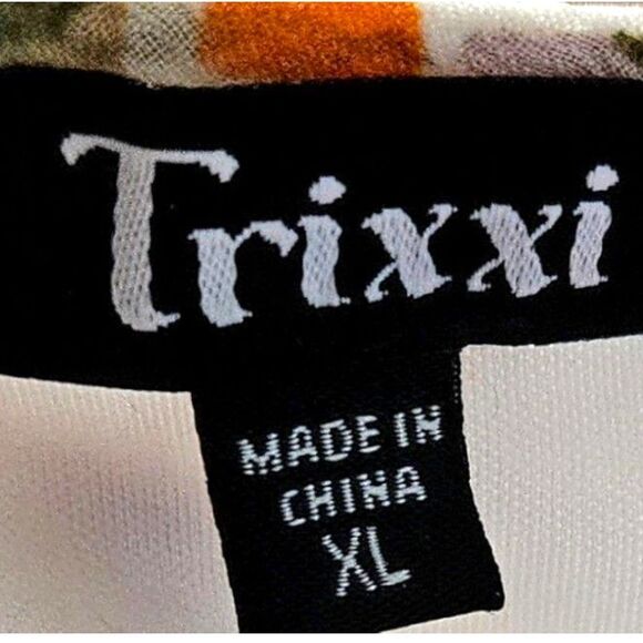 Trixxi New Juniors Floral Print Sleeveless Asymmetrical Hem Mini Dress Size XL - Picture 11 of 16